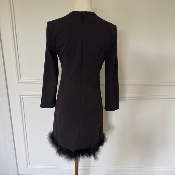Maggy London Women's Feather Hem Party Dress Size 2 - Picture 8 of 10